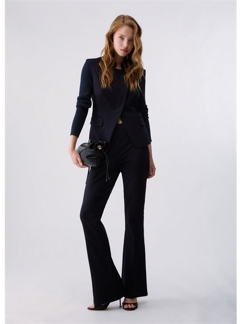 Pantaloni flare in punto milano LIU JO | WF6264J3976/93922